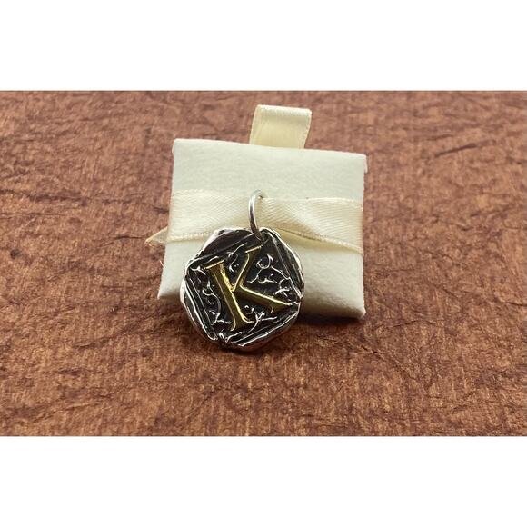 Vintage Waxing Poetic Bohemian Initial charm - Picture 3 of 13